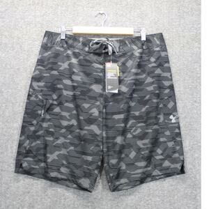 Under Armour Board Shorts Men's 36 Swimwear Black Storm Loose Cargo Pocket NEW
